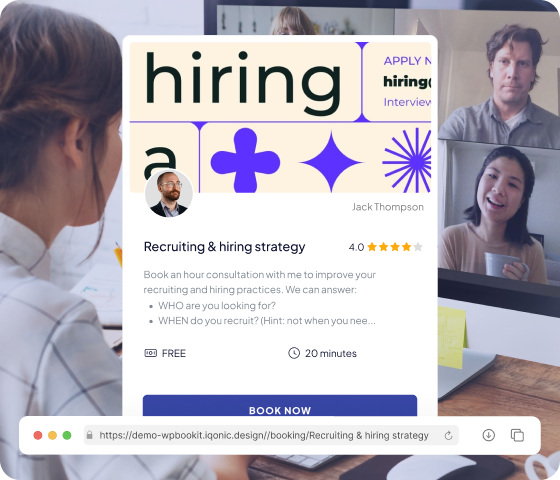 Hiring & Recruiting - Use Case of WPBookit | Iqonic Design